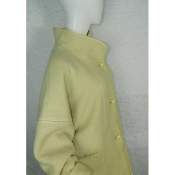 PIRETTA Finland Jacket Ivory Pea Coat Wool Oversize Slouchy Size 40 UK 14 USA 12 - Picture 4 of 9